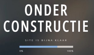 Nieuwe website is in de maak